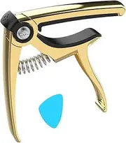 Guitar Capo | Acoustic Ukulele String Tuning Clamp with Pick | Guitar Clip String Tuner for Musical Professionals and Beginners