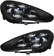 958.2 Car Accessories LED Headlights Compatible For Porsche Cayenne 958.2 2015-2017 Upgrade 2021 Pdls Style(Left hand drive,Without AFS)