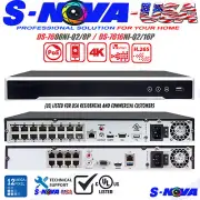 Hikvision DS-7608NI-Q2/8P DS-7616NI-Q2/16P 4K 8/16 Channel POE 8CH/16CH NVR US