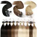 20'' Micro Loop Ring Beads Real Remy Human Hair Extensions 100S 200S AU STOCK