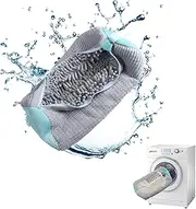 Shoe Washing Bags, Shoes Laundry Machine Bag, Portable Reusable Shoe Cleaning Bag, Wrap-Around Washer and Dryer Zipper Storage Bag for All Types of Shoes