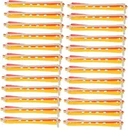 MERRYHAPY 24pcs Perm Rods for Hair Elastic Rubber Band Hair Rollers Hairdressing Styling Tool for Men Women for Waves Retro