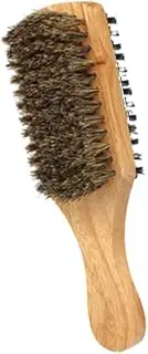 Angoily Men Hair Brush Mens Comb Hair Dryer Brush Mens Hair Brush Beard Brush for Travel Beard Brush Soft Bristle Hair Brush Hairbrush Men's Accessories Grooming Brush Dense Man Bamboo