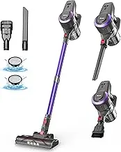 DEVOAC N300 Cordless Vacuum Cleaner, 6 in 1 Lightweight Stick Vacuum, 2200mAh Battery Up to 40mins Runtime, Powerful Handheld Vacuum for Hard Floor Carpet Pet Hair Home Dorm