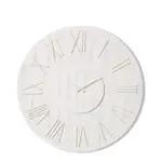 [James Lane] Camden Wall Clock White Wash - 68cm x 5cm