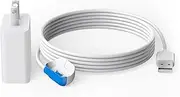Magnetic Clip Charger for GPS Pet Tracker Compatible with Tracti GPS Location Smart Pet Activity Tracker Replacement Portable Wireless USB Charging Base (White)