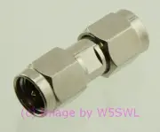 SMA Male to SMA Male Coax Connector Adapter by W5SWL