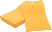 HONMEET Elegant Paper Buckle Envelopes 100pcs Business Mailing Document Card Envelopes Sealed Security for Office School
