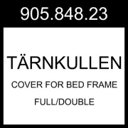 IKEA TÄRNKULLEN Cover For Bed Frame Tibbleby Beige/gray Full/Double 905.848.23