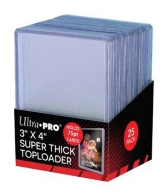 Ultra Pro: 3" x 4" Clear Thick 75PT Toploaders (25ct)
