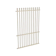 ProtectorAl 0350 - 1200 x 1800mm Paperbark Aluminium Pool Fence Panel Spear Top With Mid Rail