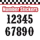 3x Custom Single Number Sticker Individual 3 digit Door Mailbox Pointedly Mad