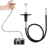 Universal Mechanical Shutter Release, Mechanical Camera Remote Control Vibration-Free Shutter Cable Cord with Screw Bulb-Lock Compatible with Fuji Fujifilm X100VI Sony RX1R II & More (100CM)