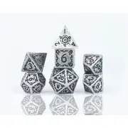 Sirius Dice - Illusory Metal - Silver Dice Set 7