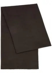 Denis Colomb Summer Kiri Herringbone Cashmere Scarf - Dark Grey ONE SIZE