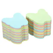 12Pcs 2.7"x2.7" Butterfly Shape Sticky Notes, 100 Sheets/Pad Memo Pads, 4 Colors