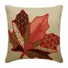 Decorative Pillow Cover Red 16"x16", Home Decor Linen Fabric - Changing Maple