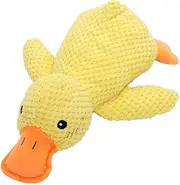Quack Quack Duck Dog Toy, Squeaky Interactive Dog Toys The Mellow Dog Calming Duck Calming Duck Toy Durable Squeaky Dog Toys (Yellow)