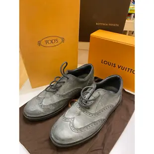 二手#TOD’S #TOD’S 灰色綁帶牛津鞋