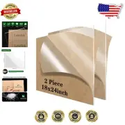 Durable 18x24 Plexiglass Sheets - 3mm, Perfect for Signs and Craft Projects