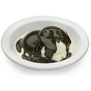 Display Faux Food Prop Bowl Of Vanilla Ice Cream With Hot Fudge New
