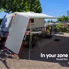 1.95 x 2.2M Caravan Privacy Screens Roll Out Awning Sun Shade End Wall Side New