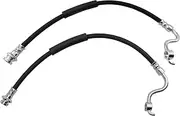 TRQ Rear Brake Hose Set Driver & Passenger Side Compatible with 2004-2006 INFINITI QX56 2005-2007 Nissan Armada 2004 Pathfinder Armada 2004-2007 TITAN