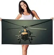 Stvyukl Oversized Microfiber Beach Towel Lightweight Sandproof Bath Towel Helicopter Swim Towel Peach Skin Velvet Quick Dry Beach Towels for Adults Women Men 27.5x55in,White