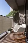 5' Tall Outdoor Privacy Mesh Fence Screen Cover Garden Patio Railing Pool Walnut