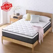 Zinus Queen Mattress 30cm Pocket Spring Medium Firm iCoil Foam Hybrid Bed-in-Box