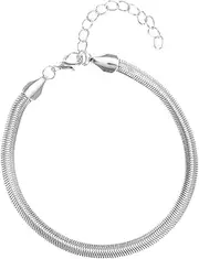 WRITWAA Ankle Chain for Girl Pendant Anklet Women Anklet Bracelet Beach Anklet Bracelet Silver