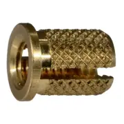#10-32 Brass Fine Thread Flange Inserts (6 pcs.)