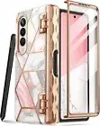 For Samsung Galaxy Z Fold 4 5G, i-Blason Case 360° Screen Cover with Pen Holder