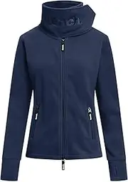 [Bench] Women's Funnel 120364 High Collar Jacket, Navy, 8 AU