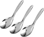 Luxshiny 3Pcs Rice Spoon Rice Scooper Japanese Rice Scoop Serving Soup Spoon Long Handle Spoon Tea Spoons Rice Serving Spoon Steel Dinner Spoons Restaurant Spoon Stainless Steel Large Asia