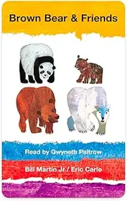 Yoto Brown Bear & Friends by Bill Martin Jr. & Eric Carle – Kids Audio Card for Use with Player & Mini All-in-1 Audio Player, Screen-Free Listening with Playtime Bedtime & Travel Stories, Ages 2+