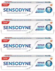 4 SENSODYNE DEEP REPAIR & PROTECT Sensitivity Protection Daily Toothpaste 75ml