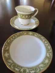 NORITAKE FLANDERS CUP..SAUCER AND DESSERT PLATE .