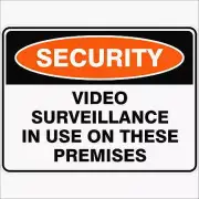 Video Surveillance In Use On These Premises | Security Signs