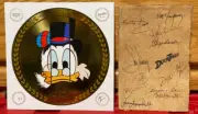 DISNEY DUCKTALES Bookplate AUTOGRAPHED By Cast/Crew + Scrooge McDuck Art Print