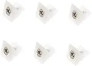Sewroro 100pcs Plastic Corner Brace Brackets with Screws for Drawer Bottom Support Durable Sagging Repair Tool for Furniture White Easy Installation for Chest and Bedroom Use