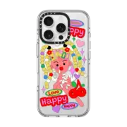 iPhone 16 Pro Clear Case MagSafe Compatible Happy Girl
