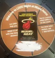 Vintage Miami Heat LDDS LONG DISTANCE 3 Minutes Phone Calling Card