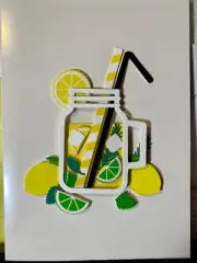 Thinking of You Multi-purpose Card Lemon Lime Summer Drink Designer Burgoyne