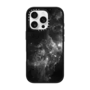 iPhone 16 Pro Impact Case MagSafe Compatible Black Space Marble