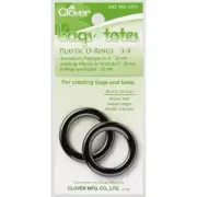 Bag Plastic O Rings Black Clover 20 mm (2)