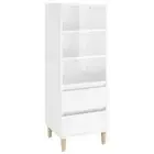 Wooden Highboard High Gloss White Buffet Storage Cupboard Sideboard Rack Cabinet