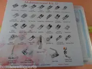 New Plastic Box 32 Plus Presser Foot Set Babylock Bernina Bernette Brother Elna