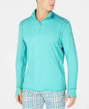 Tommy Bahama Men's Palm Valley Half Zip Sweater - Dockside Heather, M