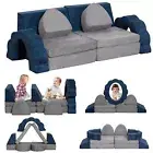 Toddler Kids Play Couch - Soft Foam Climbing Blocks for Toddlers, 10 Pieces K...